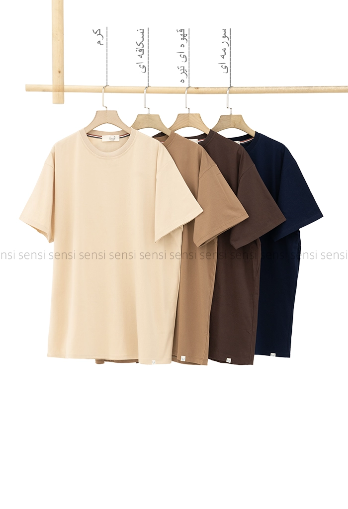 تیشرت لانگ پنبه رنگی کد1005339